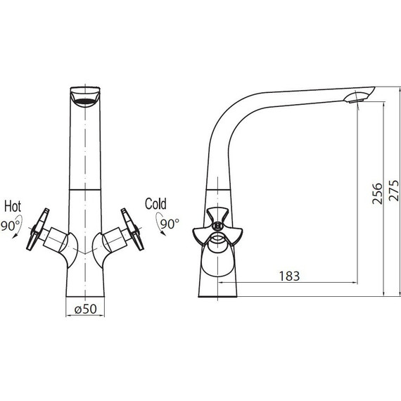 Смеситель для кухни BelBagno Elica ELI-LAM-CRM/Tre - 2 Смеситель для кухни BelBagno Elica ELI-LAM-CRM/Tre фото 2