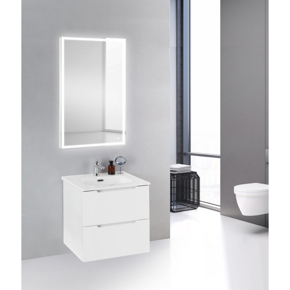 Тумба подвесная с раковиной BelBagno ETNA39-500/390-2C-SO-BL-P 50 см, Bianco Lucido, Цвет фасада: Bianco Lucido - 2 Тумба подвесная с раковиной BelBagno ETNA39-500/390-2C-SO-BL-P 50 см, Bianco Lucido, Цвет фасада: Bianco Lucido фото 2