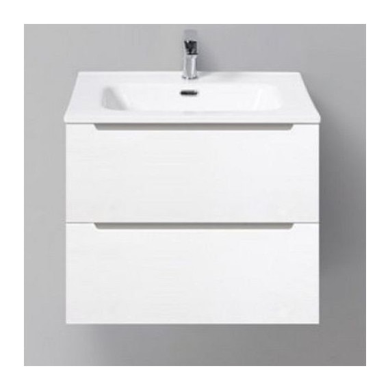 Тумба подвесная с раковиной BelBagno ETNA39-500/390-2C-SO-BL-P 50 см, Bianco Lucido, Цвет фасада: Bianco Lucido фото 