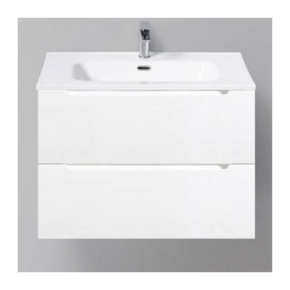 Тумба подвесная с раковиной BelBagno ETNA39-700/390-2C-SO-BL-P 70 см, Bianco Lucido, Цвет фасада: Bianco Lucido фото 