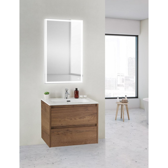Тумба подвесная с раковиной BelBagno KRAFT 39-700/390-2C-SO-RT 70 см, Rovere Tabacco - 2 Тумба подвесная с раковиной BelBagno KRAFT 39-700/390-2C-SO-RT 70 см, Rovere Tabacco фото 2