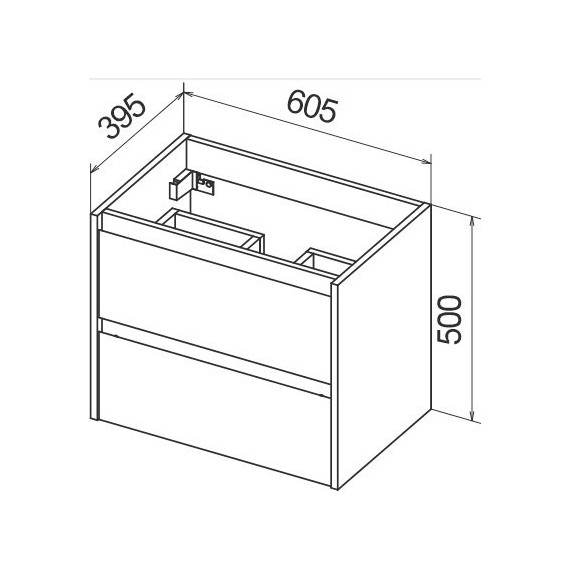 Тумба подвесная с раковиной BelBagno KRAFT 39-600/390-2C-SO-BO 60 см, Bianco Opaco - 5 Тумба подвесная с раковиной BelBagno KRAFT 39-600/390-2C-SO-BO 60 см, Bianco Opaco фото 5