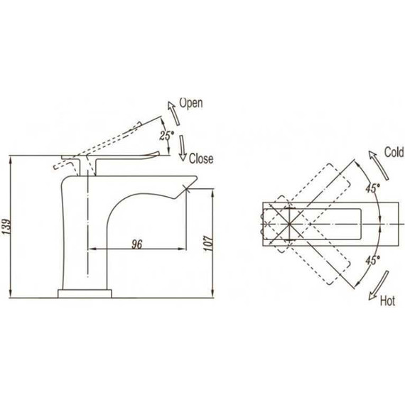Смеситель для раковины BelBagno Ticino TIC-LVM-CRM - 2 Смеситель для раковины BelBagno Ticino TIC-LVM-CRM фото 2