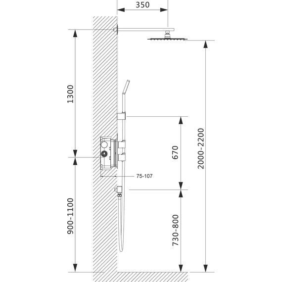 Душевая система для душа с термостатом Timo Petruma SX-5059/00SM фото 8
