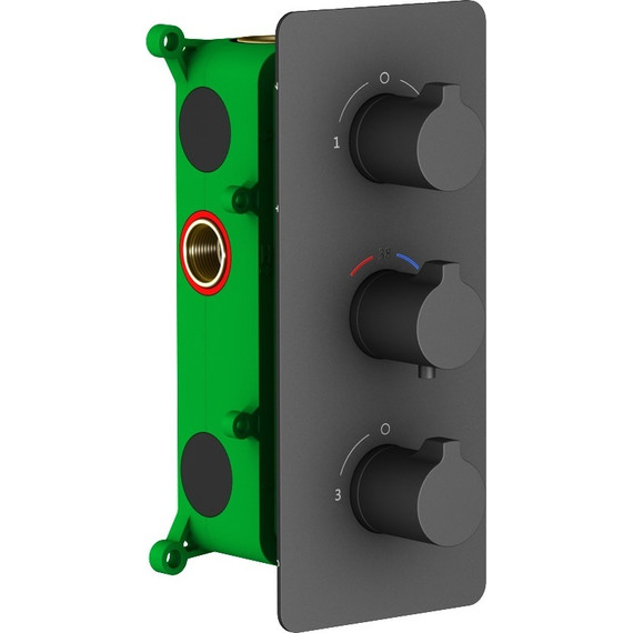 Душевая система для ванны с термостатом Timo Petruma SX-5149/03SM, черный - 2 Душевая система для ванны с термостатом Timo Petruma SX-5149/03SM, черный фото 2