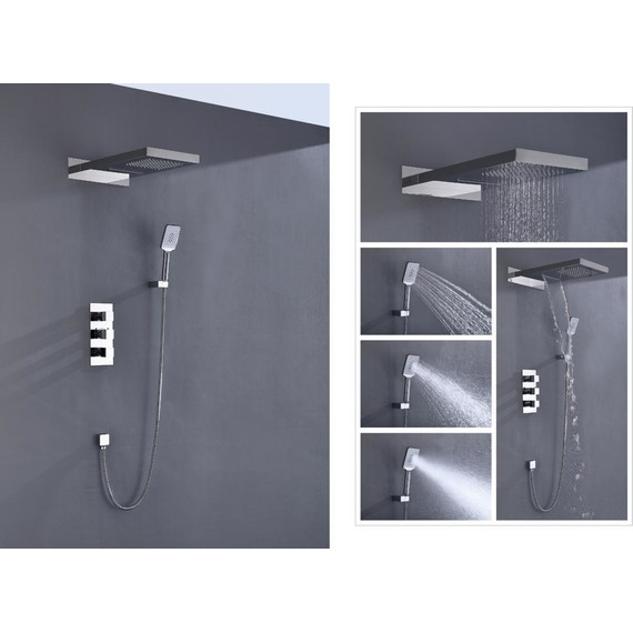 Душевая система для душа с термостатом Timo Petruma SX-5039/00SM - 3 Душевая система для душа с термостатом Timo Petruma SX-5039/00SM фото 3