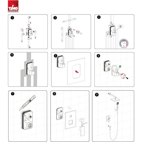 Душевая система для ванны Timo Selene SX-3069/03SM, черный фото 9