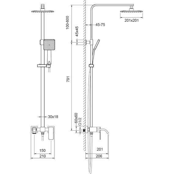 Душевая стойка Timo Selene SX-1013/00 - 6 Душевая стойка Timo Selene SX-1013/00 фото 6