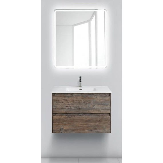 Тумба подвесная с раковиной BelBagno KRAFT 39-800/390-2C-SO-PP 80 см, Pino Pasadena фото 2
