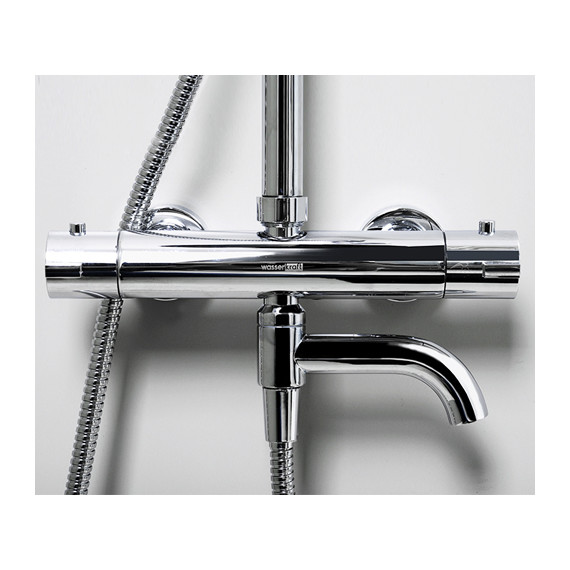 Душевая стойка с термостатом WasserKraft A18801 - 4 Душевая стойка с термостатом WasserKraft A18801 фото 4