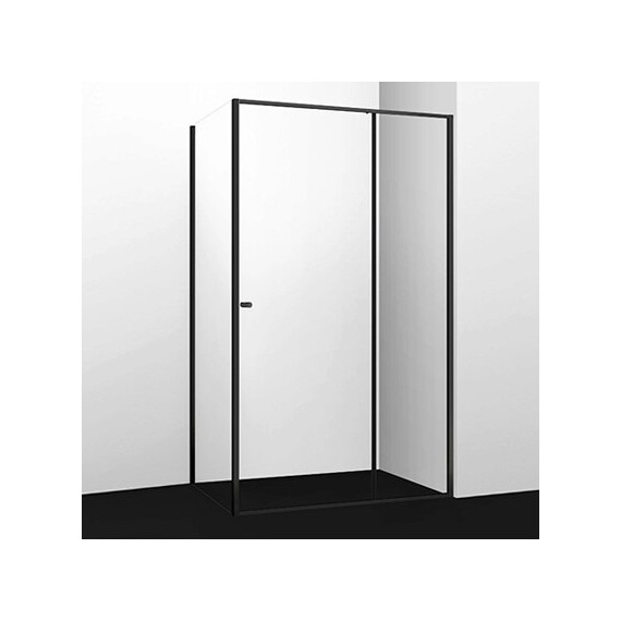 Душевое ограждение WasserKraft Dill 100х90 см 61S22, чёрный/прозрачное фото 