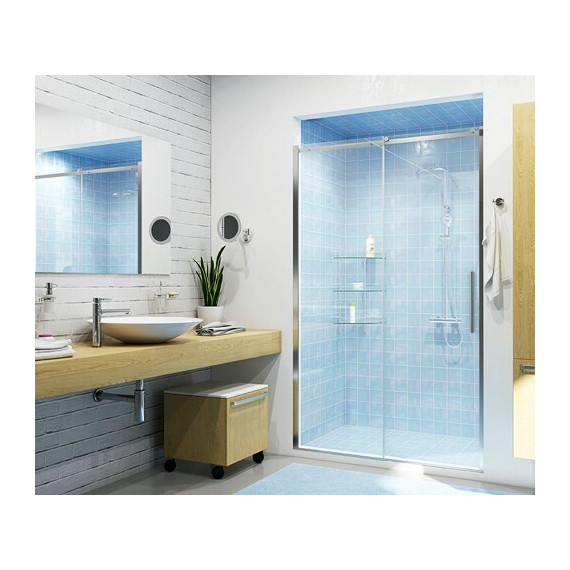 Душевая дверь WasserKraft Dinkel 140 см 58R31, хром/прозрачное фото 4