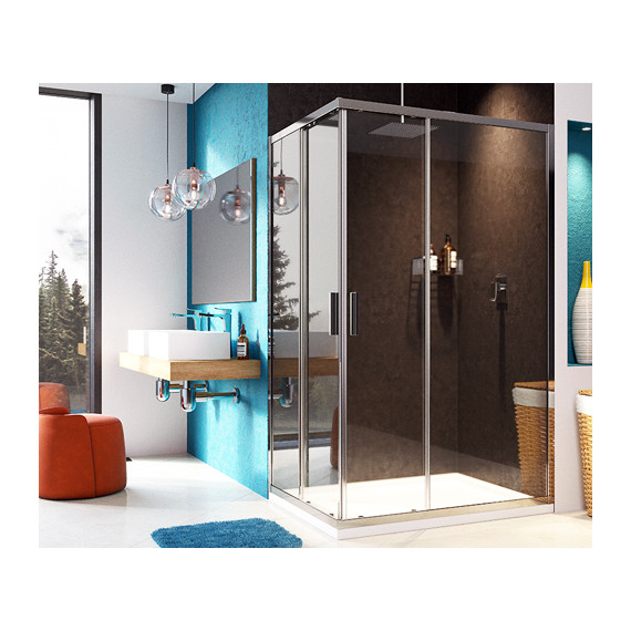 Душевое ограждение WasserKraft Lippe 120х90 см 45S07, хром/прозрачное - 4 Душевое ограждение WasserKraft Lippe 120х90 см 45S07, хром/прозрачное фото 4