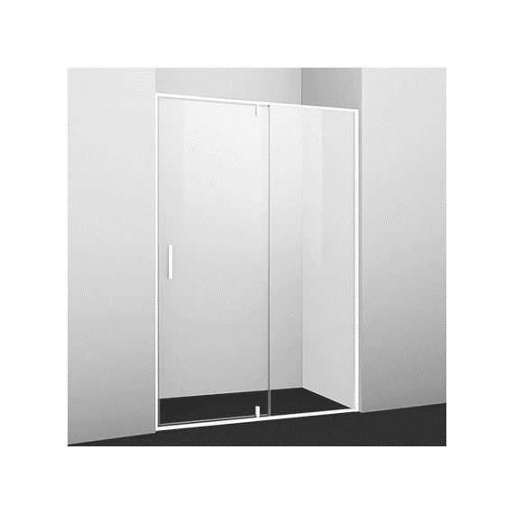 Душевая дверь WasserKraft Neime 120 см 19P05, белый/прозрачное фото 