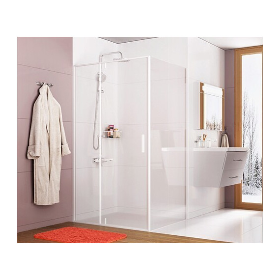 Душевое ограждение WasserKraft Neime 120х100 см 19P10, белый/прозрачное фото 4