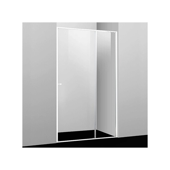 Душевая дверь WasserKraft Rhin 100 см 44S12, белый/прозрачное фото 