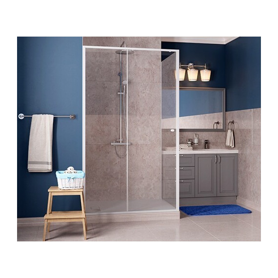 Душевое ограждение WasserKraft Rhin 120х100 см 44S10, белый/прозрачное фото 4