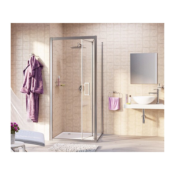 Душевое ограждение WasserKraft Weser 90х90 см 78F03, хром/прозрачное - 4 Душевое ограждение WasserKraft Weser 90х90 см 78F03, хром/прозрачное фото 4