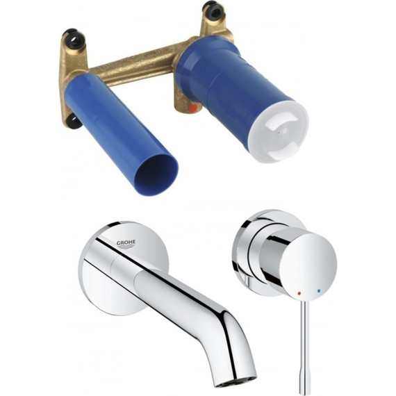 Смеситель для раковины настенный Grohe Essence New 183 мм 19408001 - 5 Смеситель для раковины настенный Grohe Essence New 183 мм 19408001 фото 5