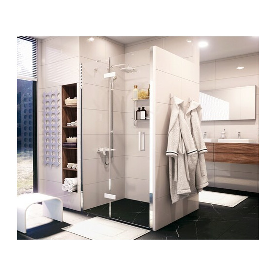 Душевая дверь WasserKraft Aller 120 см L 10H05LWHITE, белый/прозрачное фото 4