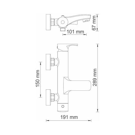 Смеситель для ванны WasserKraft Berkel 4801 - 11 Смеситель для ванны WasserKraft Berkel 4801 фото 11