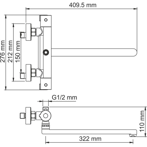 Смеситель для ванны с термостатом WasserKraft Berkel 4822L - 8 Смеситель для ванны с термостатом WasserKraft Berkel 4822L фото 8