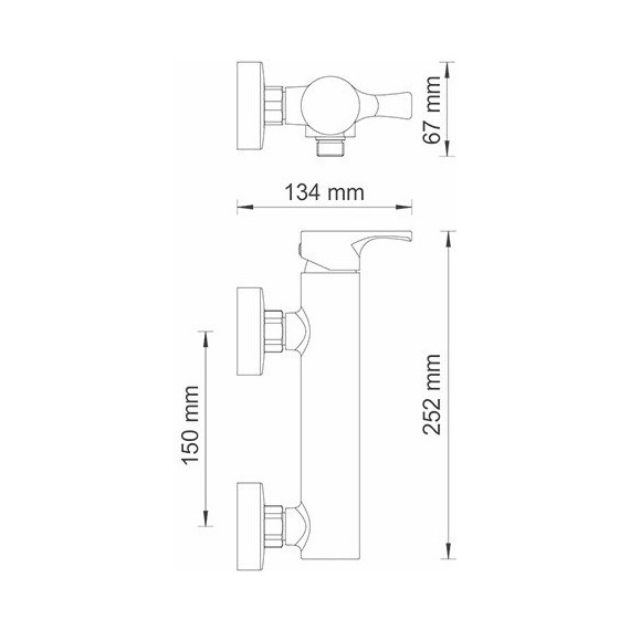 Смеситель для душа WasserKraft Berkel 4802 - 8 Смеситель для душа WasserKraft Berkel 4802 фото 8