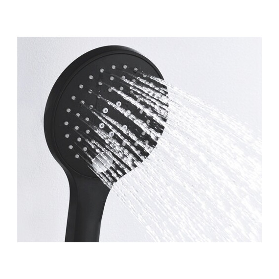 Ручной душ WasserKraft Elbe A078, черный - 2 Ручной душ WasserKraft Elbe A078, черный фото 2