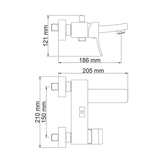 Смеситель для ванны WasserKraft Exter 1601, светлая бронза - 7 Смеситель для ванны WasserKraft Exter 1601, светлая бронза фото 7