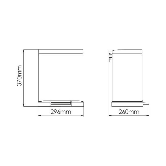 Ведро для мусора с педалью WasserKraft K-622 фото 6