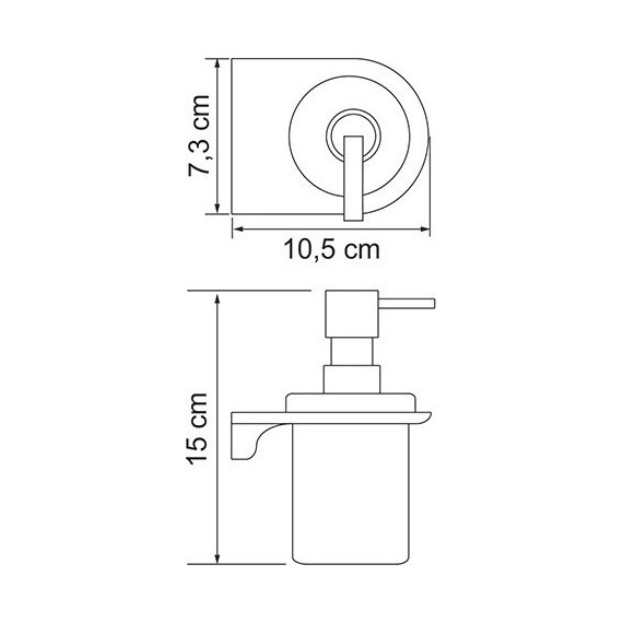 Дозатор для жидкого мыла WasserKraft Kammel K-8399WHITE, белый фото 3