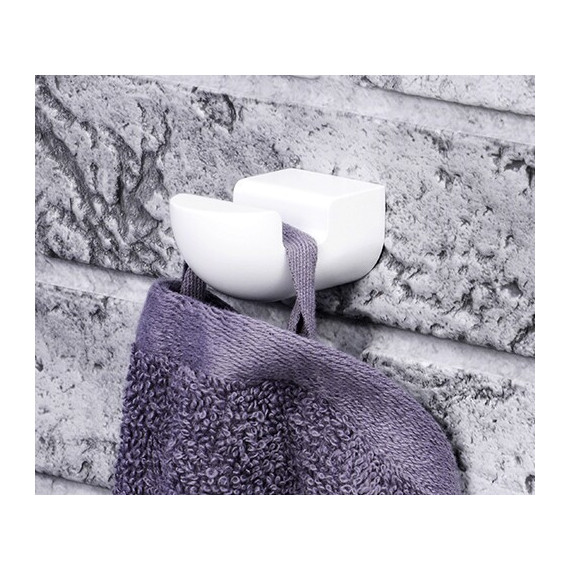 Крючок WasserKraft Kammel K-8323WHITE, белый фото 3