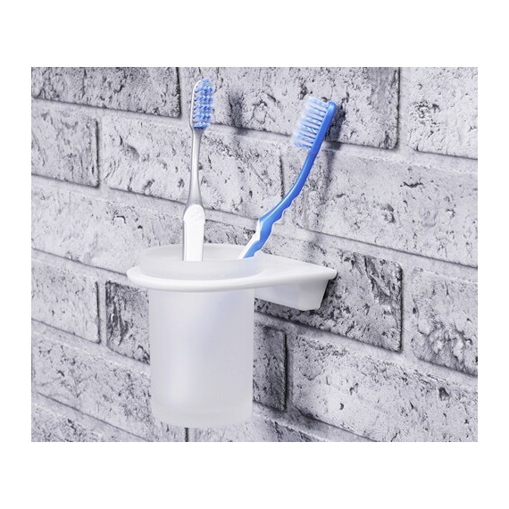 Стакан для зубных щеток WasserKraft Kammel K-8328WHITE, белый фото 2