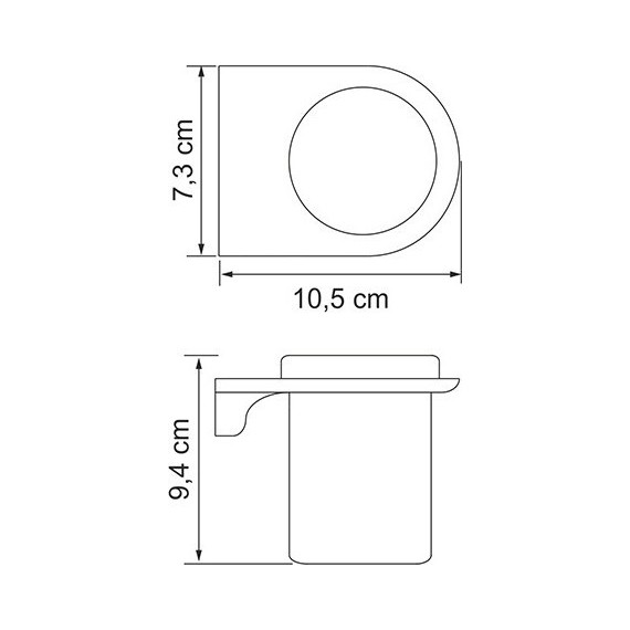 Стакан для зубных щеток WasserKraft Kammel K-8328WHITE, белый фото 3