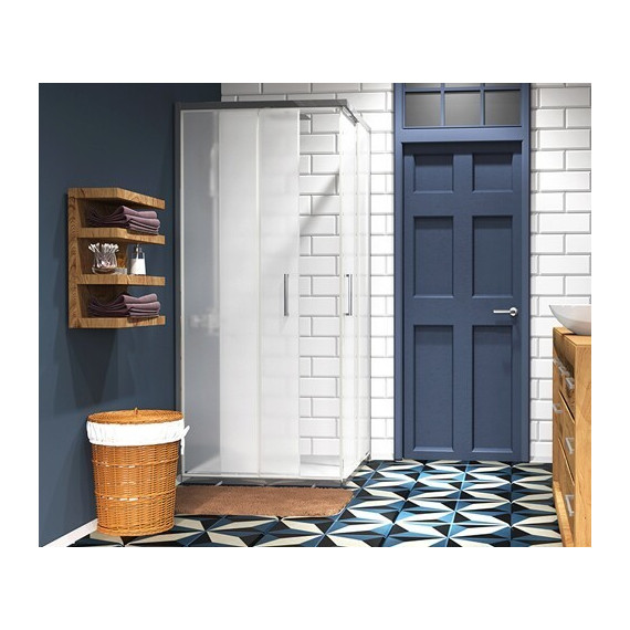 Душевое ограждение WasserKraft Main 90х90 см 41S03 Matt glass, хром/матовое фото 4