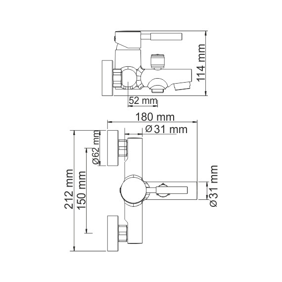 Смеситель для ванны WasserKraft Main 4101 - 8 Смеситель для ванны WasserKraft Main 4101 фото 8