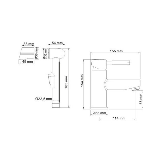 Смеситель для раковины WasserKraft Main 4108 - 6 Смеситель для раковины WasserKraft Main 4108 фото 6