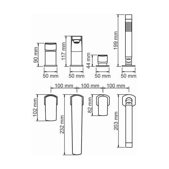 Смеситель для ванны WasserKraft Salm 2755 - 3 Смеситель для ванны WasserKraft Salm 2755 фото 3