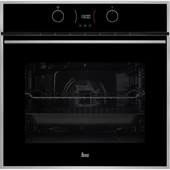 Электрический духовой шкаф Teka Maestro HLB 830 Stainless steel 41560062 (чёрное стекло) фото 