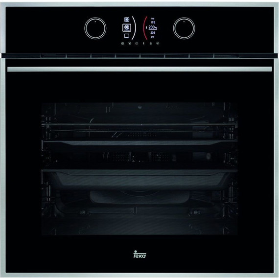 Электрический духовой шкаф Teka Maestro HLB 860 Stainless steel 41560098 (чёрное стекло) фото 