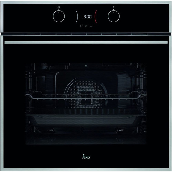 Электрический духовой шкаф Teka Maestro HLB 840 P Stainless steel 41566014 (чёрное стекло) фото 