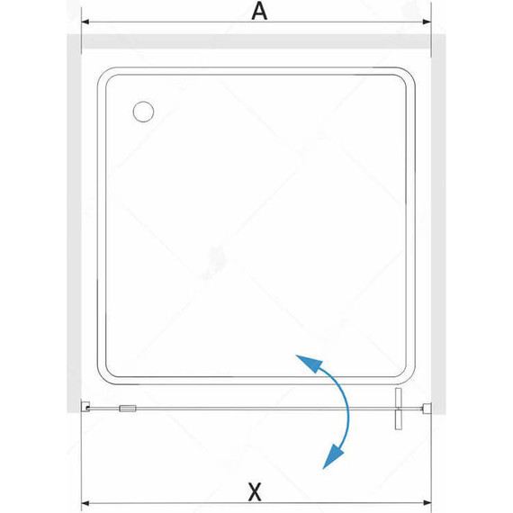 Душевая дверь RGW SV-02B 80 см 06320208-14, черный/прозрачное фото 4