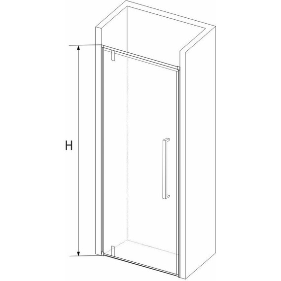 Душевая дверь RGW SV-02B 90 см 06320209-14, черный/прозрачное - 5 Душевая дверь RGW SV-02B 90 см 06320209-14, черный/прозрачное фото 5