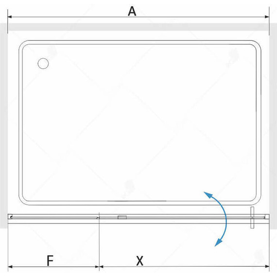 Душевая дверь RGW SV-03B 100 см 06320310-14, черный/прозрачное - 4 Душевая дверь RGW SV-03B 100 см 06320310-14, черный/прозрачное фото 4