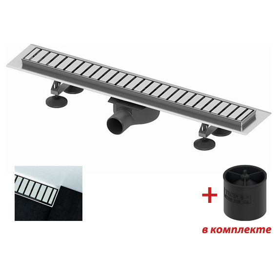 Трап TECElinus 80 см 15100089, нержавеющая сталь, Цвет производителя: хром, Размер трапа: 800 фото 2