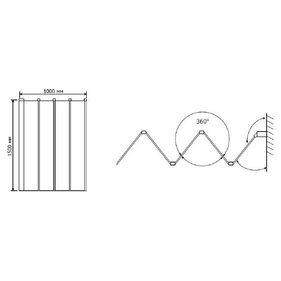 Шторка для ванны RGW SC-23 100 см 03112310-11, хром/прозрачное фото 3