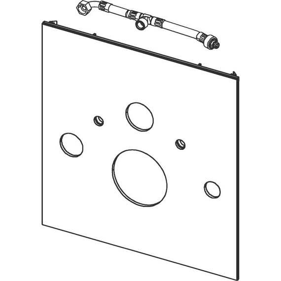 Нижняя панель TECElux 9650106, стекло черное фото 2
