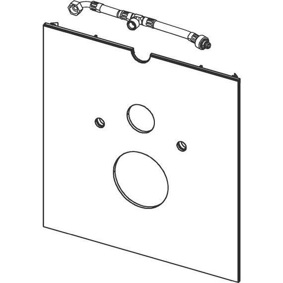 Нижняя панель TECElux 9650102, стекло белое фото 2