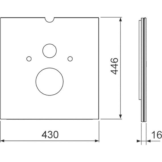 Нижняя панель TECElux 9650102, стекло белое фото 3