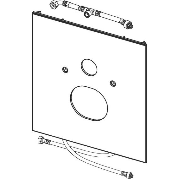 Нижняя панель TECElux 9650103, стекло белое фото 2